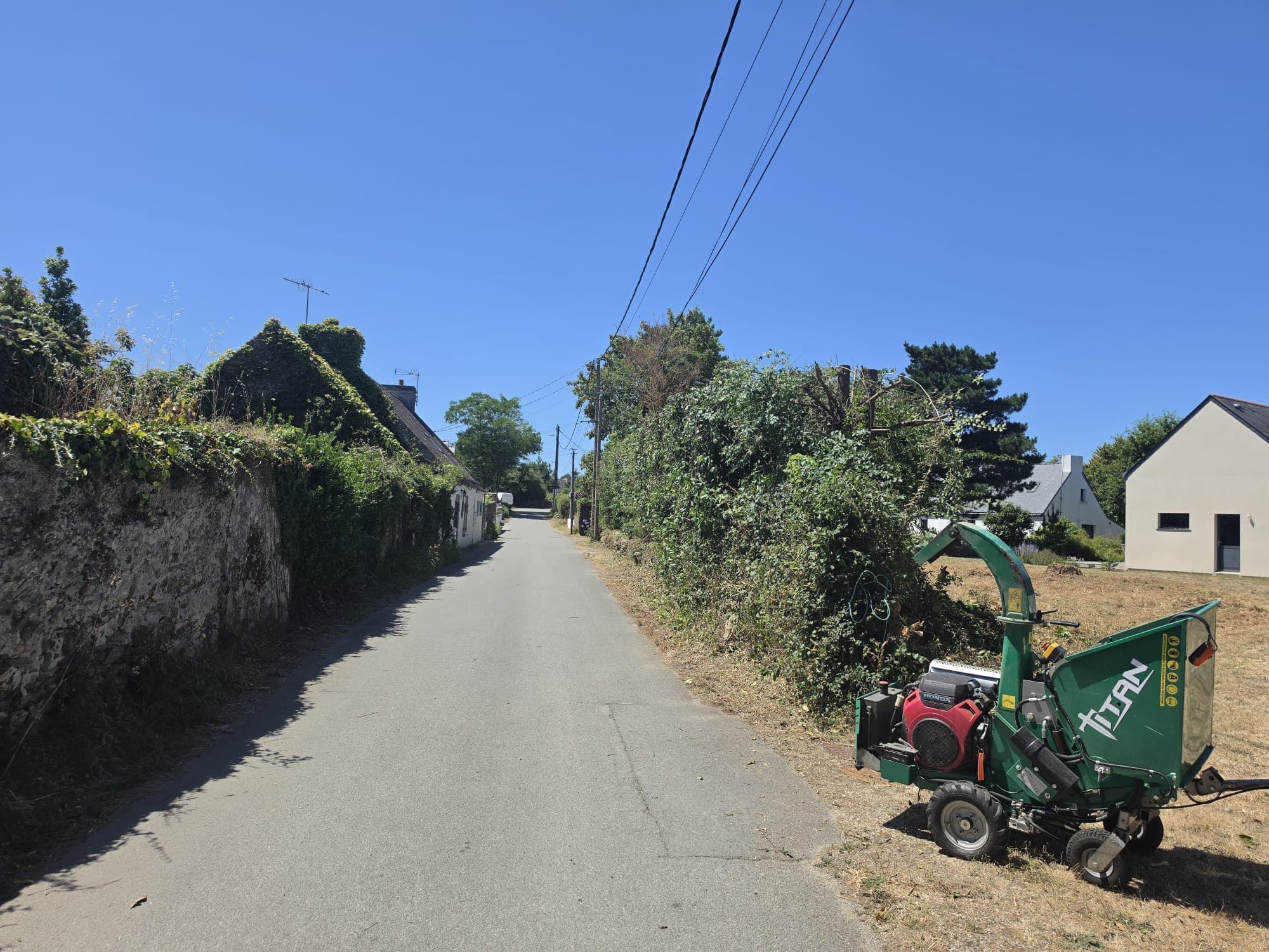 Chantier d'élagage MarioÉlag près de Névez