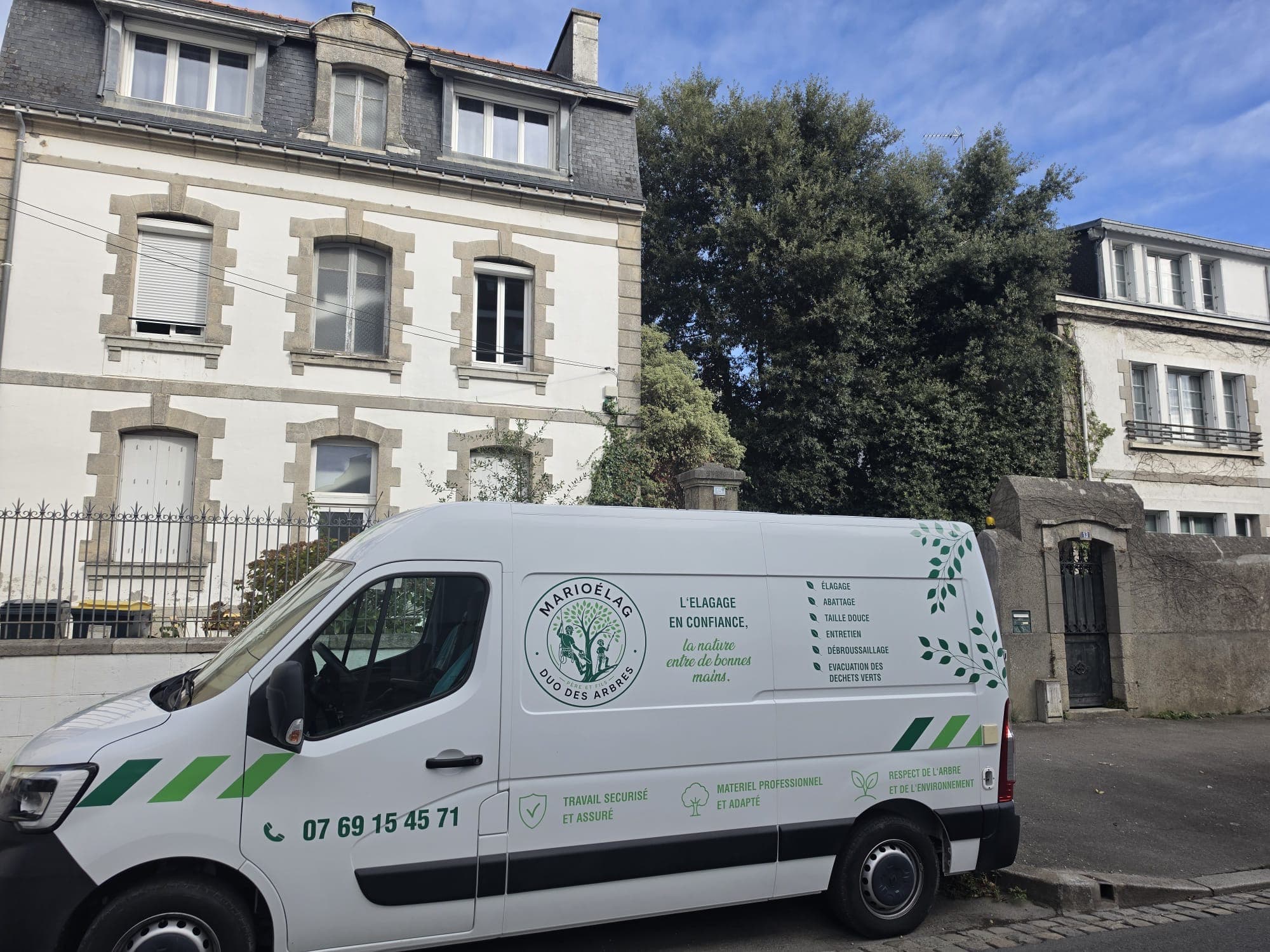 Chantier d'élagage MarioÉlag près de Pont-Aven